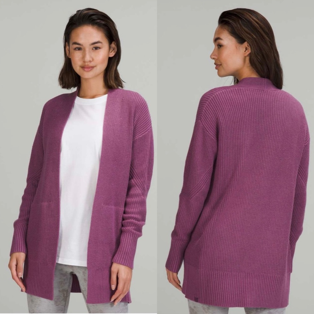 Lululemon Cashlu Cashmere Wrap Sweater XS/S | Luxe Soft Layer Shawl Cardigan